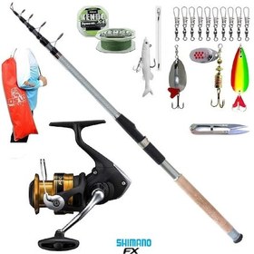 Resim Fx4000 Remixon 270cm 60-120gr Turna Tele Spin Olta Takımı Seti 