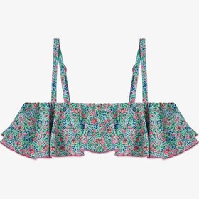 Resim Penti Renkli Kız Çocuk Ditsy Bandeau Bikini Takımı 
