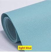 Resim 250x137 Cm Deri Onarım Yama Kanepe Kendinden Yapışkanlı Sopa Tamir Deri Pu Light Blue 250x137cm 