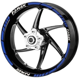 Resim Deeb Yamaha N-Max Jant Şeridi Mavi Beyaz Model X 