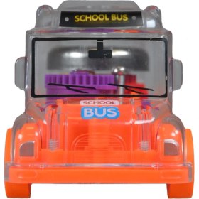 Resim Ctoys Işıklı Sesli Şeffaf Minibüs Turuncu 