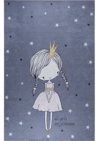 Resim Bianca Vl Eco Dijital Baskı Makinada Yıkanabilir Kaymaz Taban Dekoratif Çocuk Odası Halısı 2022 Mavi 