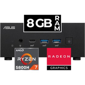 Resim Asus PN52 Amd Ryzen 7 5800H 8GB 2TB SSD Freedos Mini Masaüstü Bilgisayar BBR758HD04 