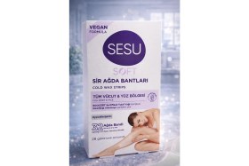 Resim Bezos Sesu Soft Sir Ağda Bantları 32 Adet Vegan Formula Tüm Vücut ve Yüz Için Soğuk Ağda Bandı 