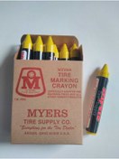 Resim BSR Lastik Market Lastik Tebeşiri Usa Myers Marka Sarı 12adet/pk 