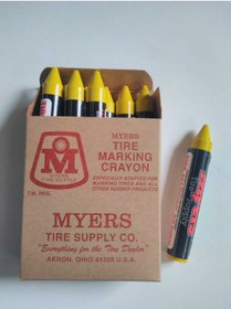 Resim BSR Lastik Market Lastik Tebeşiri Usa Myers Marka Sarı 12adet/pk 