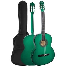 Resim Midex Cg-270gr Yeşil Renk Klasik Gitar 4/4 Yetişkin Boy Sap Ayarlı Full Set 