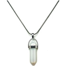 Resim Jkma21021 Janti Opal Doğaltaş Çivi Kolye Çelik Zincir 