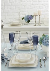 Resim Emsan Fine Bone Yeni Lotus 61 Parça Yemek Takımı Kare 