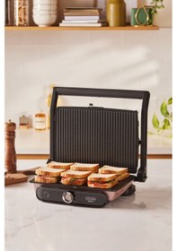 Resim Karaca Gastro Grill Glass Premium 2400 W Tost Makinesi 