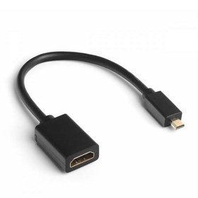 Resim Dark DK-HD-AHDMIXMICRO2 Micro HDMI to HDMI (Dişi), Altın Uçlu Dönüştücü Kablo 