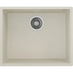 Resim Teka SQUARE 50.40 TG BRIGHT CREAM Tezgahaltı Granit Eviye Krem 50 cm 115230023 