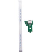 Resim Sagrado 12 Pin Flex Kablo ile JDS-055 Ps4 Denetleyicisi Için USB Şarj Portu Kartı (Yurt Dışından) 