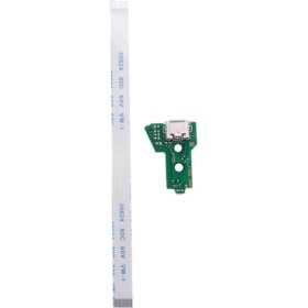 Resim Sagrado 12 Pin Flex Kablo ile JDS-055 Ps4 Denetleyicisi Için USB Şarj Portu Kartı (Yurt Dışından) 