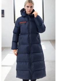 Resim Z6756 Dewberry Bayan Şişme Kaban-lacivert-1 Lacivert-1 