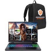 Resim ACER Nitro 16 i5-13420H 24GB 2TB SSD RTX4050/6GB 140W 16'' 165Hz WUXGA FDOS Gaming Laptop & ÇANTA 
