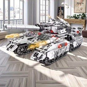 Resim 1608 adet/1638 adet Yaratıcı Tank Yapı Blokları Seti, 8'li Savaş Modeli, Askeri Tutkunlar Koleksiyonu, Ev ve Ofis Dekoru, Bağımsızlık Günü/Noel/Halloween/Hediye için En İyi Seçenek 