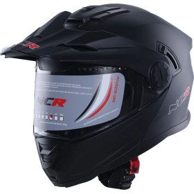 Resim NCR X-Cross Çene Açılır Kask Mat Siyah (Ece-22.06) 