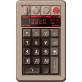 Resim 8Bitdo Retro 18 C64 Edition Kablosuz Mekanik Numpad , Hesap Makinesi Modu, Windows ve Android Uyumlu 