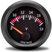 Resim Xiyu Shop Gerilim Stili 52MM Gösterge 12V Su Sıcaklığı Yağ Sıcaklık Göstergesi Yağ Basın Yakıt Volt Göstergesi Hava Yakıt Oranı Boost Egzoz Sıcaklığı Araç Ölçer Siyah Kabuk (Yurt Dışından) 