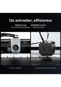 Resim Creality K1 Max 3d Yazıcı, Red Dot Ödülleri Sahibi, 600 Mm/s, Otomatik Seviyelendirme, Çift Soğutma, Akıllı Aı İşlevi, Kullanıma Hazır, Büyük Baskı Boyutu 300x300x300 Mm 