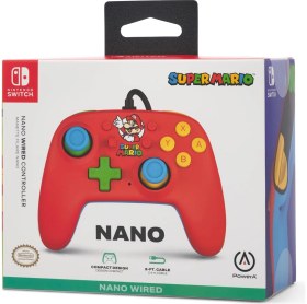 Resim PowerA Nintendo Switch Powera Nano Kablolu Oyun Kumandası Mario Medley 
