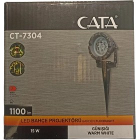 Resim 15W Sarı LED Bahçe Projektörü, Gün Işığı, Enerji Tasarruflu ve Dayanıklı 