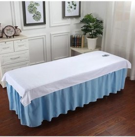 Resim Beyaz Delikli 100cmx200cm Saf Pamuk Güzellik Salonu Çarşaf Yatak Yapımı Için Güzellik Çarşafları 896l98 Çok Renkli 