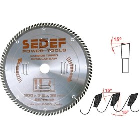 Resim Sedef 300X30-25-20X3.2X2.8 mm 96 Diş Alternatif Sık Diş Testere 