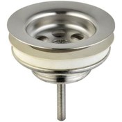 Resim VitrA A45137 Yuvarlak Lavabo Süzgeci, Sabit, Krom 