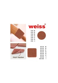 Resim Weiss Zemin Koruyucu Keçe 3.5x3.5 Cm 18'li Açık Kahve 