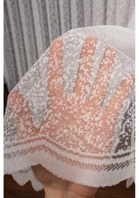 Resim Kar Desen Örme Tül Perde 1165 