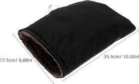 Resim PAMINGONO 2 Adet Sıcak Sürüş Eldiveni Kış Motosiklet Gidon Eldiveni Suya Dayanıklı Atv Eldivenleri Kar Motoru Gidon Eldivenleri Kar Motoru Aksesuarları Siyah 