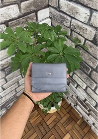 Resim Guard Gri Hakiki Deri Çok Bölmeli Kadın Cüzdanı // Grd260225wt862 Diğer 