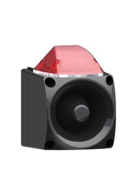 Resim Mesan Endüstriyel Led Işıklı Siren Siyah Gövde 14-24vdc Ms 3050.1.12.14-30vdc 