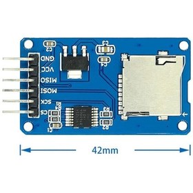 Resim Micro Sd Kart Modülü Hafıza Kartı Tf Kart Microsd Bellek Memory Spı Okuyucu Mikro Sd 3.3v 5v 