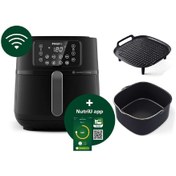 Resim Philips V 5000 Serisi XXL Airfryer, Uzaktan Bağlantı, 1.4kg, 7.2L Kapasite + Aksesuarlar, HD9285/96 