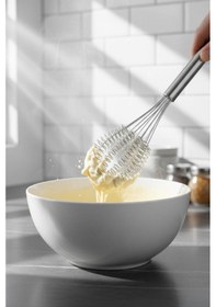 Resim Mien Metal Çırpıcı Seti Pasta Kek Çırpma Teli Tırtıklı Model Metal 