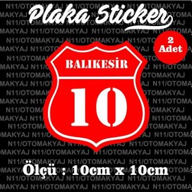 Resim 10 Balıkesir İl Şehir Plaka Sticker Futbol Spor Kulüb 