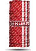 Resim Motogaj Kuba Desenli Kırmızı Beyaz Bandana Buff 
