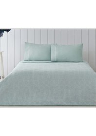 Resim Taç Pike Takımı Jakarlı Doretta Mint Tek Kişilik 