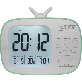 Resim Zsykd Retro Elektronik Saat - Yeşil (Yurt Dışından) 