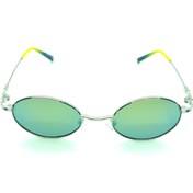 Resim OPTİNEST Unisex Çocuk Yeşil Aynalı Metal Polarize Güneş Gözlüğü Eco134 