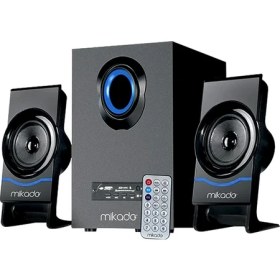 Resim Aydoğan Ticaret44 Mıkado MD-1700BT 2+1 Siyah Usb+Sd+Fm+Bt Destekli Uklı Multımedıa Speaker - Hoparlör 