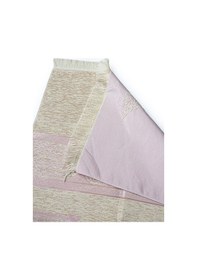 Resim Kabe Desenli Krem Şönil Seccade - Pembe 