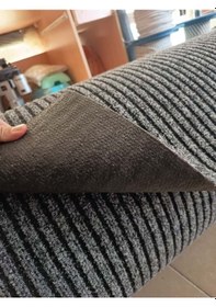 Resim Çelik Halı 2 X 25 Metre Gri Dış Ve Iç Zemin Kaymaz Halı Yolluk Ta Çok Renkli 