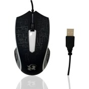 Resim Platoon Rgb Işıklı Oyuncu Mouse USB Kablolu 800DPI 