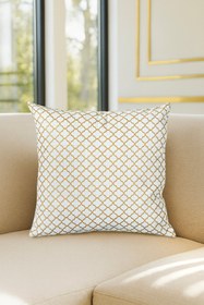 Resim Duck Geo Kırlent Kılıfı Gold Bej 40x40 
