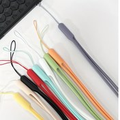 Resim 1 Adet Boyun Askısı Uzun Lanyard Belge Yumuşak Kauçuk Asma İpi Renkli Esnek Cep Telefonu Kayışı Çiğneme Dereceleri Malzema Elastik Güç ile Açık Bej Tekstür 
