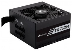 Resim Corsair TX750M CP-9020230-EU 750W 80+ Gold Yarı Modüler Güç Kaynağı Corsair